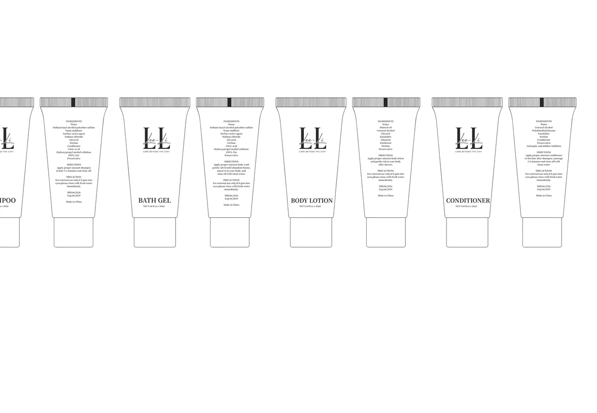 Toiletries tube design